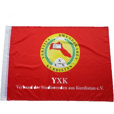 आउटडोर प्रचार विज्ञापन के लिए YAOYANG कस्टम पॉलिएस्टर ध्वज