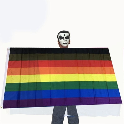 हैंगिंग पार्टी LGBT फ्लैग पेनेटेंट लेस्बियन प्राइड फ्लैग कस्टम साइज: