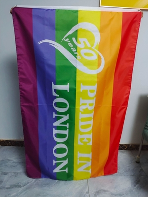 डिजिटल प्रिंटिंग 3x5 एलजीबीटी फ्लैग समलैंगिक समलैंगिक उभयलिंगी गौरव ध्वज