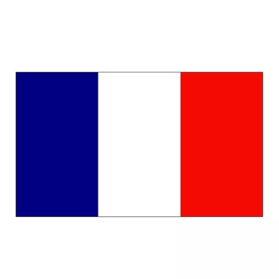 मुद्रित 3X5FT फ्रांस तिरंगा झंडा देश का झंडा 100% पॉलिएस्टर जहाज के लिए तैयार