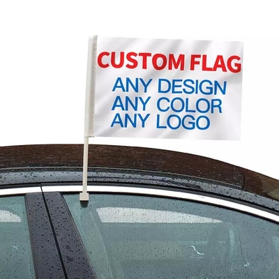 कस्टम पॉलिएस्टर कार की खिड़की सजावटी झंडे कस्टम इंग्लैंड कार झंडे
