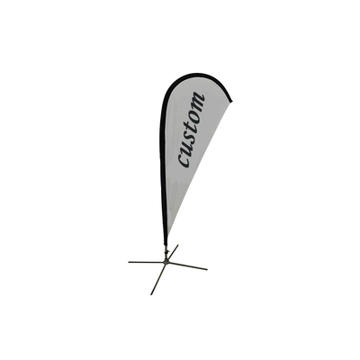 कस्टम पंख बैनर झंडे 110D पॉलिएस्टर 560cm विज्ञापन समुद्र तट झंडा