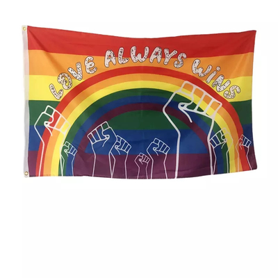 3x5Ft रेनबो LGBT फ्लैग डिजिटल प्रिंटिंग Bandeira LGBT प्रोग्रेस फ्लैग