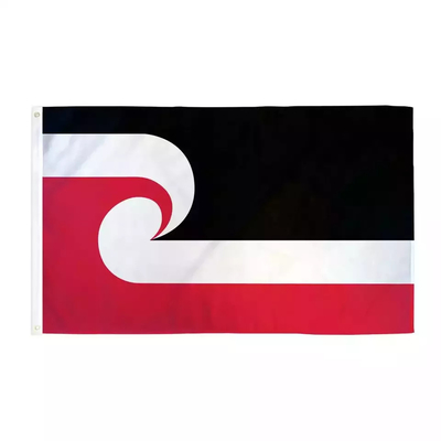 माओरी पॉलिएस्टर विश्व ध्वज कस्टम 3x5ft झंडे रेशम / डिजिटल / उच्च बनाने की क्रिया मुद्रण