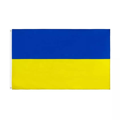 पैनटोन कलर पॉलिएस्टर वर्ल्ड फ्लैग्स 3x5 यूक्रेनियन नेशनल फ्लैग हैंगिंग स्टाइल